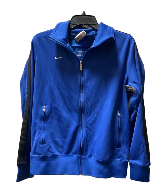 Athletic Jacket By Nike In Blue, Size: Xl