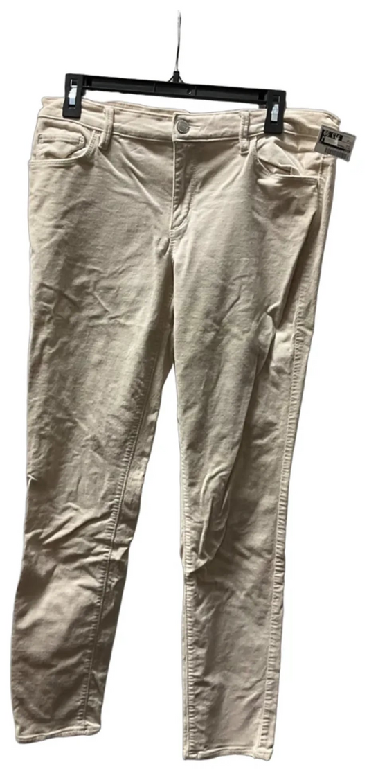 Pants Corduroy By Loft In Cream, Size: 10