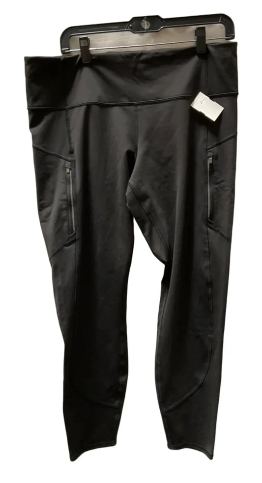 Athletic Leggings By Athleta In Black, Size: Xl