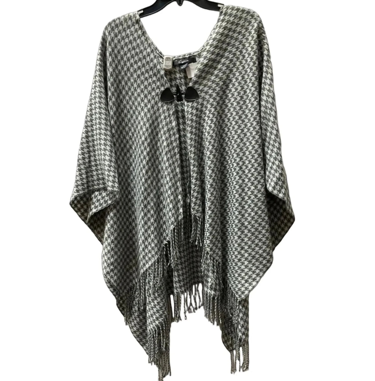 Poncho By Cejon In Grey, Size: Osfm