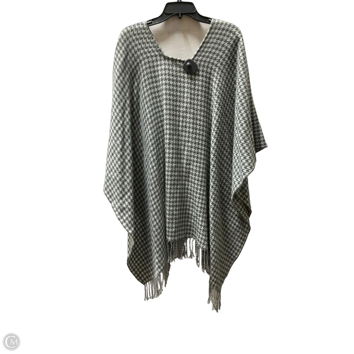 Poncho By Cejon In Grey, Size: Osfm