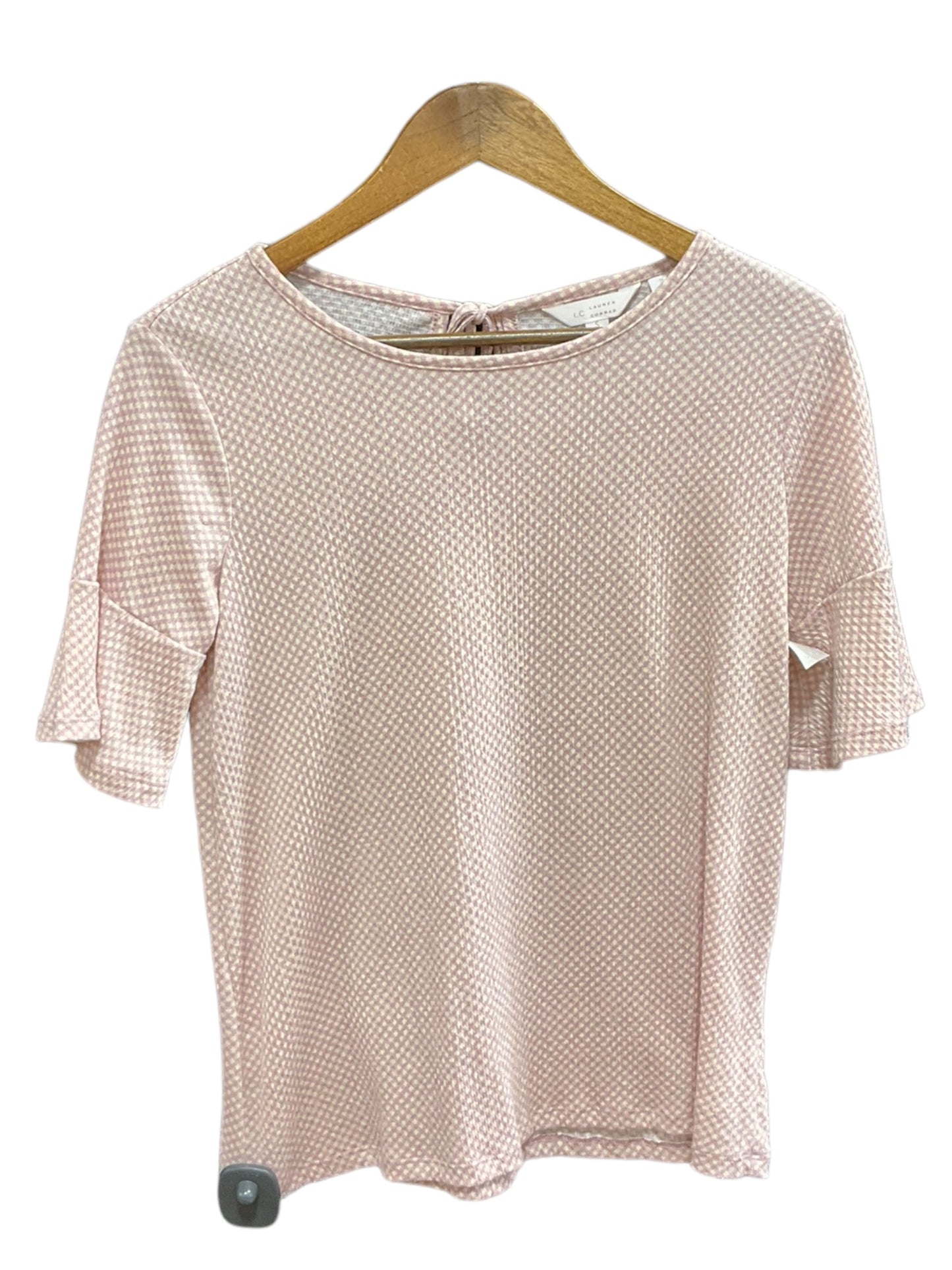 Pink Top Short Sleeve Basic Lc Lauren Conrad, Size S