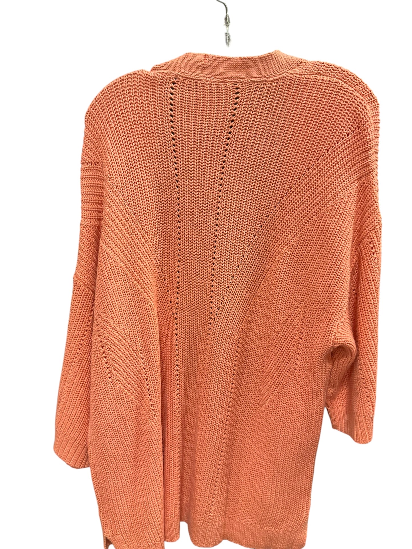 Cardigan By Isaac Mizrahi Live Qvc In Orange, Size: Xl