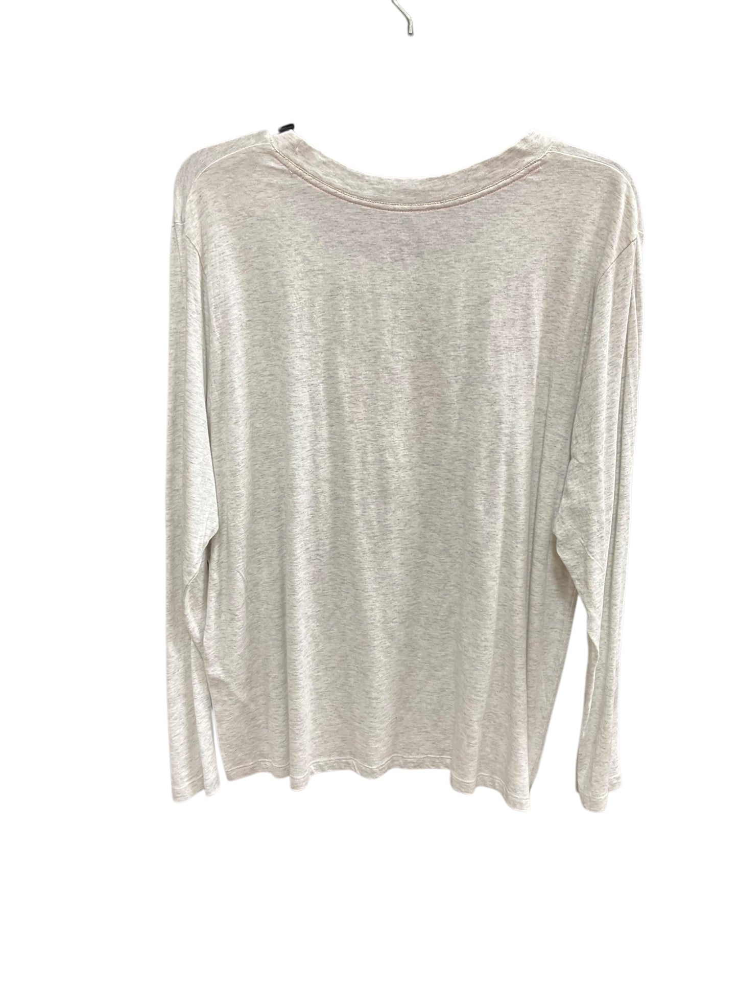 Top Long Sleeve Basic By Hue In Grey, Size: Xl