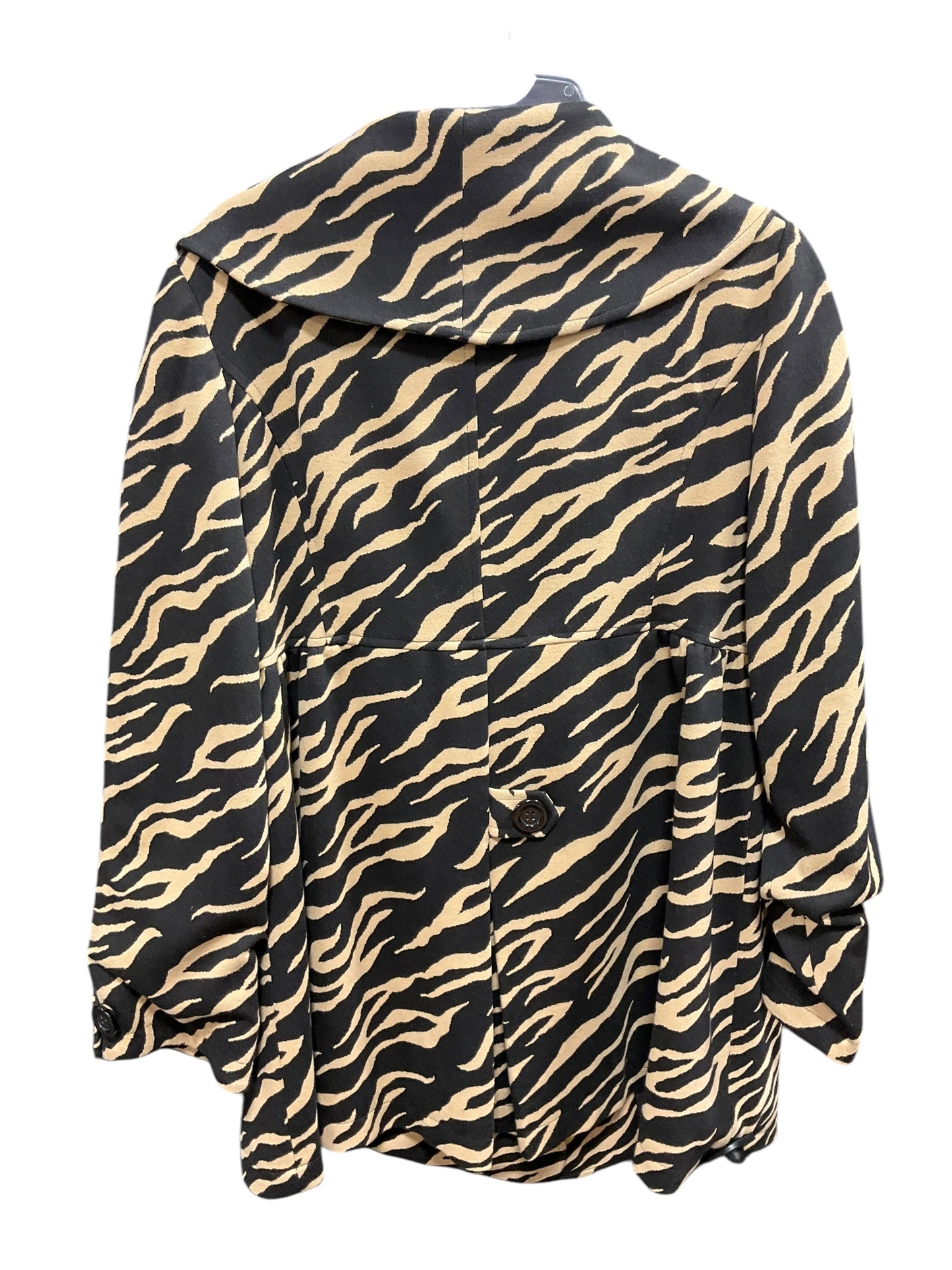 Jacket Denim By Grace In Zebra Print, Size: 16