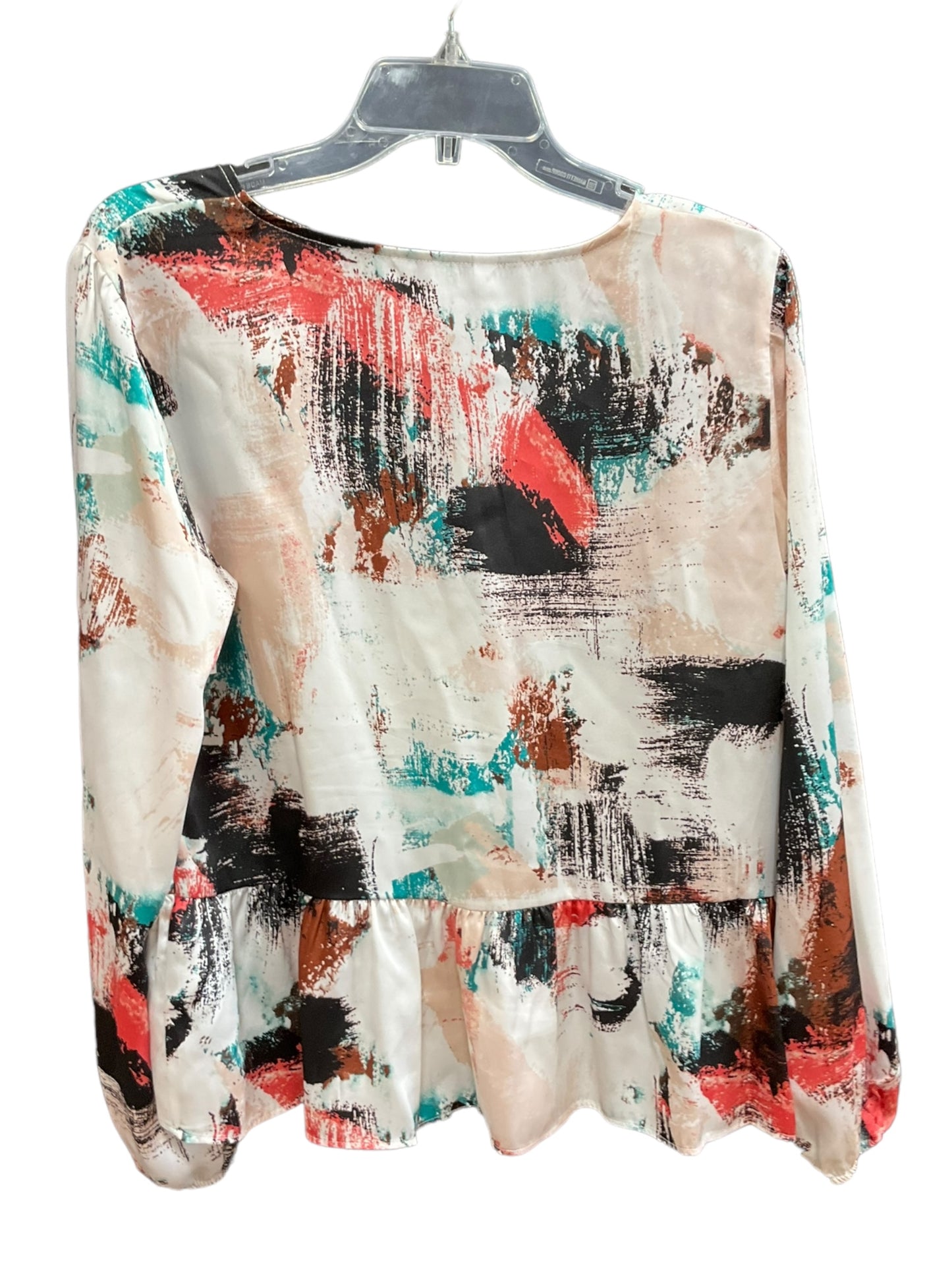 Multi-colored Top Long Sleeve Basic Nine West, Size M