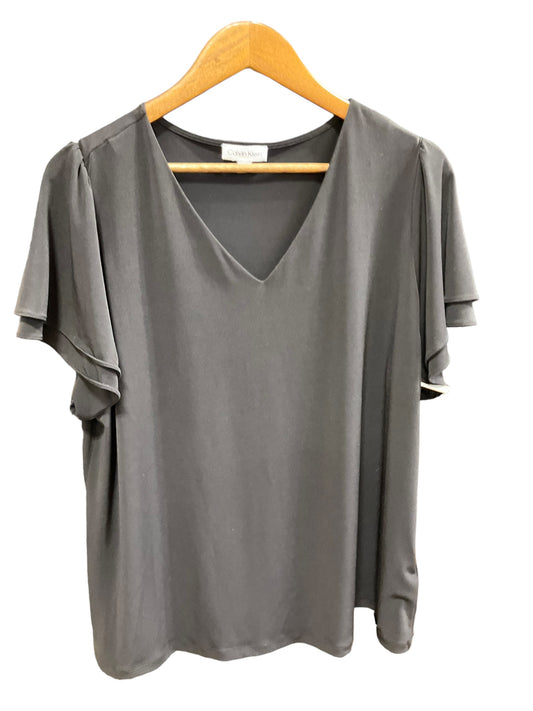 Top Short Sleeve By Calvin Klein  Size: 1x