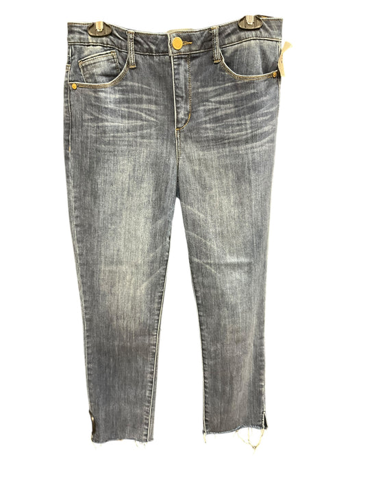 Jeans Straight By Wit & Wisdom In Blue Denim, Size: 6