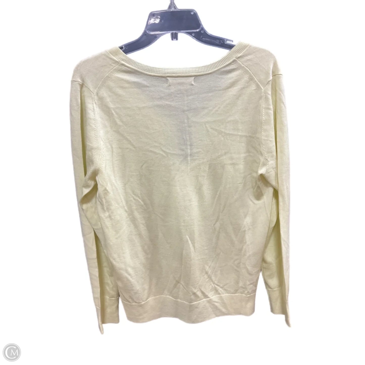 Sweater Cashmere By Banana Republic In Yellow, Size: Xl