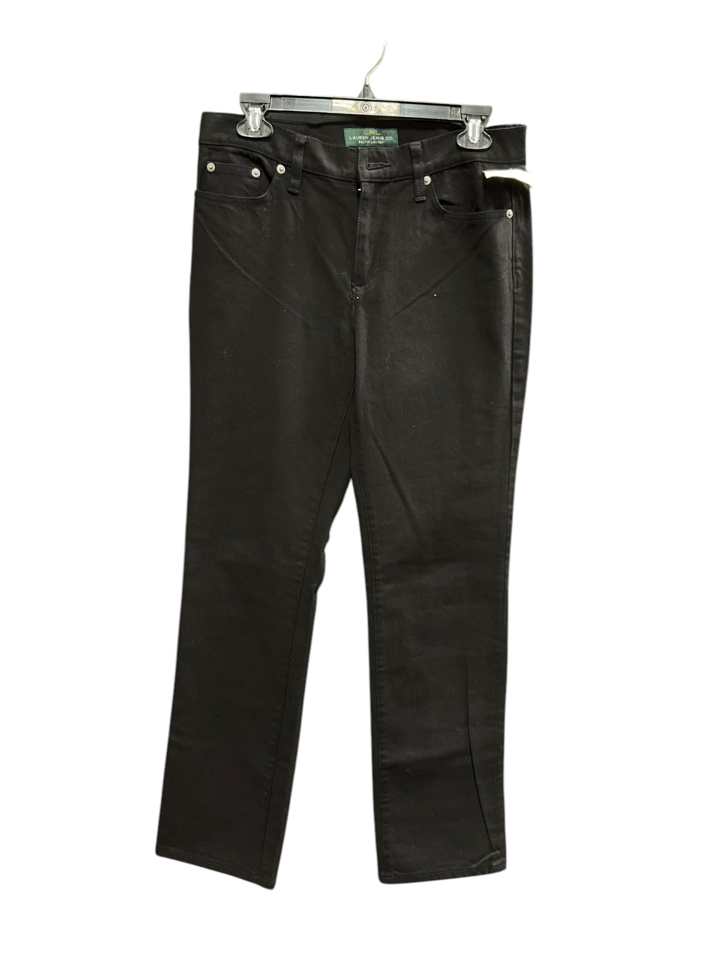 Jeans Straight By Lauren By Ralph Lauren In Black, Size: 6