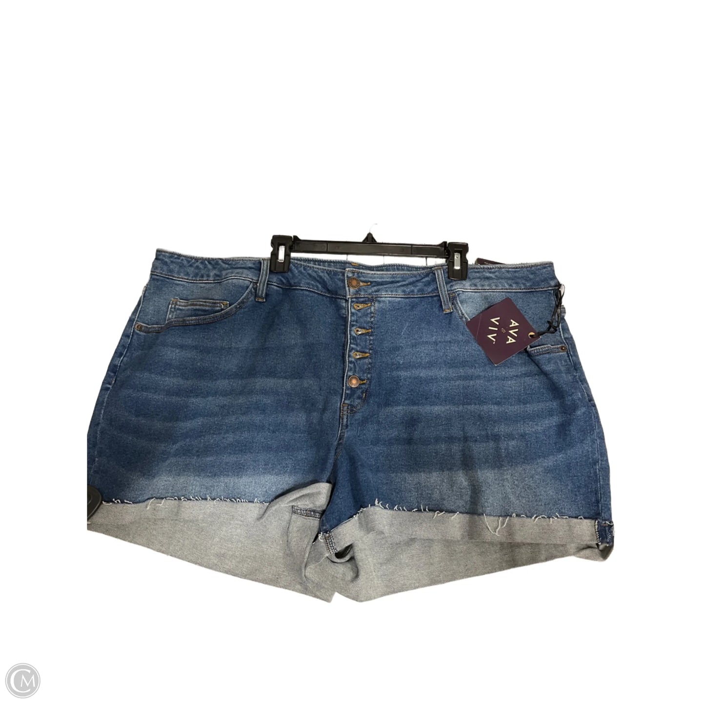 Shorts By Ava & Viv In Blue Denim, Size: 26
