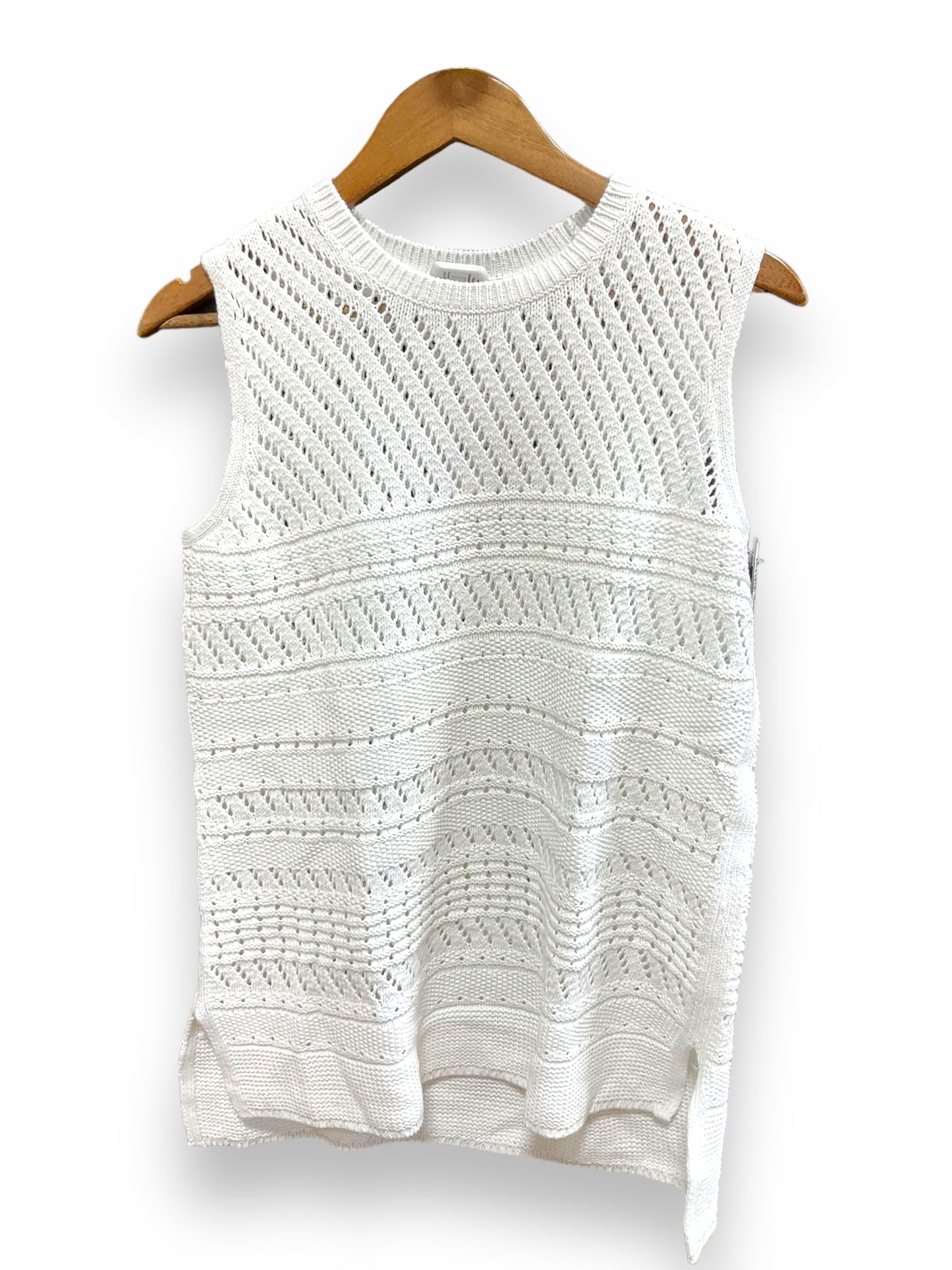 White Top Sleeveless Basic J. Jill, Size S