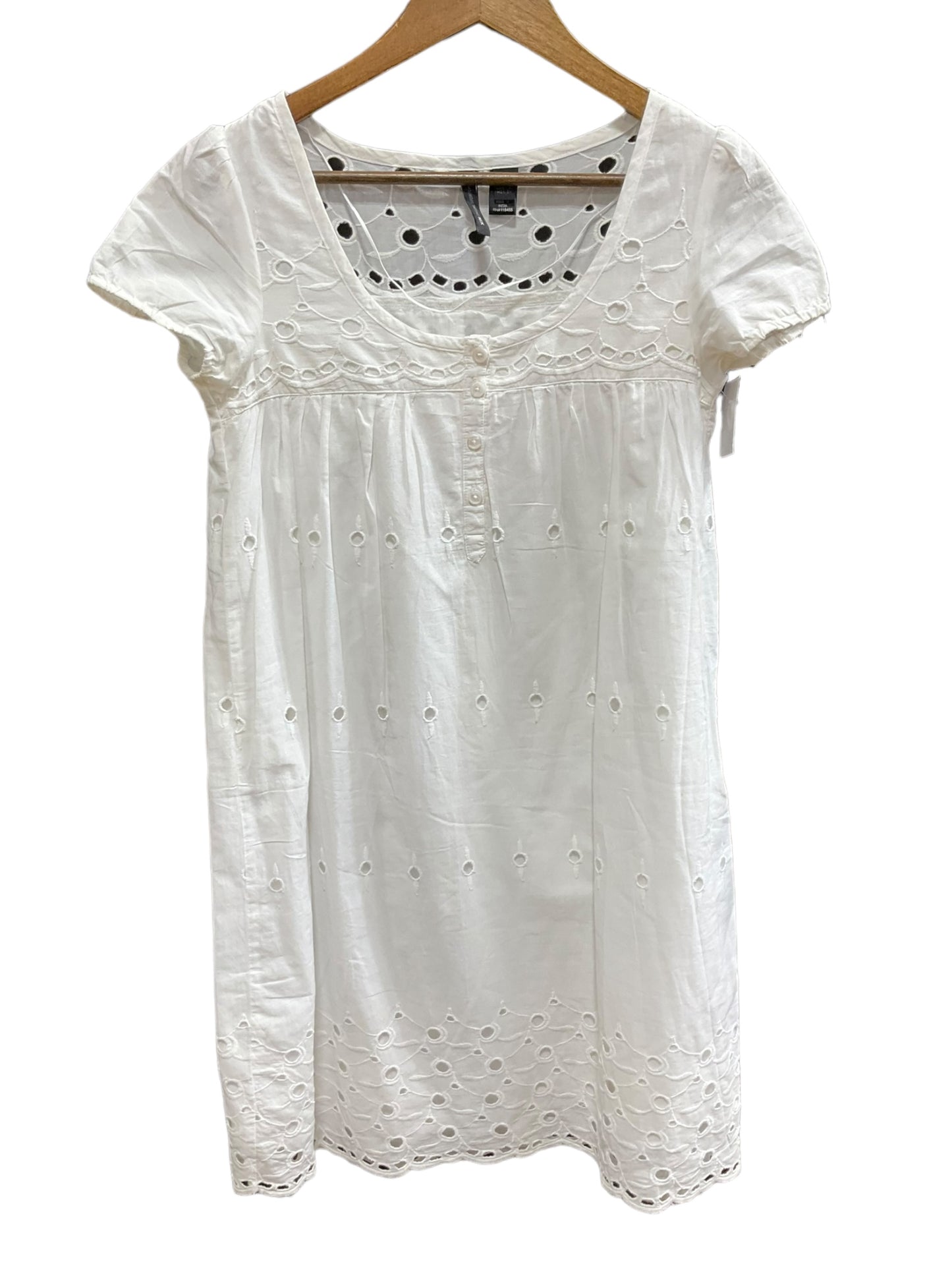 White Dress Casual Short Mng, Size S