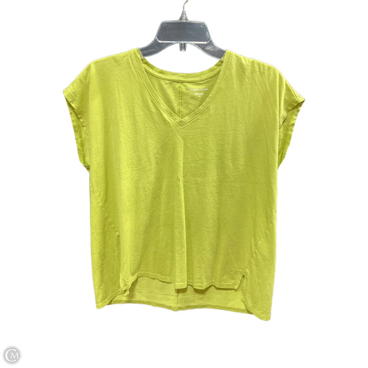Top Short Sleeve Basic By Eileen Fisher In Green, Size: S