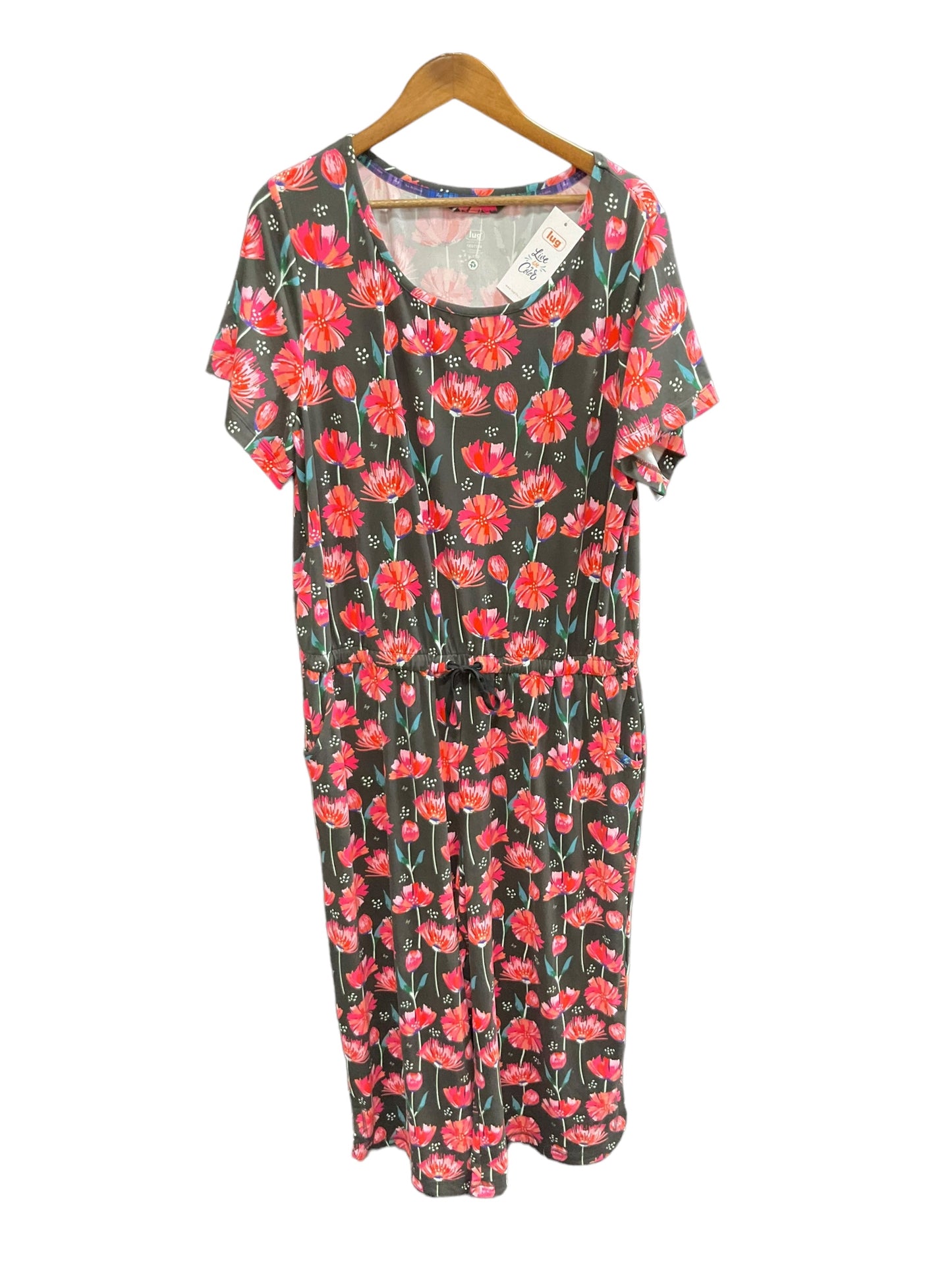 Floral Print Jumpsuit Clothes Mentor, Size Xl