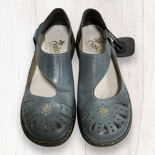 Blue Shoes Flats Riekers, Size 8.5