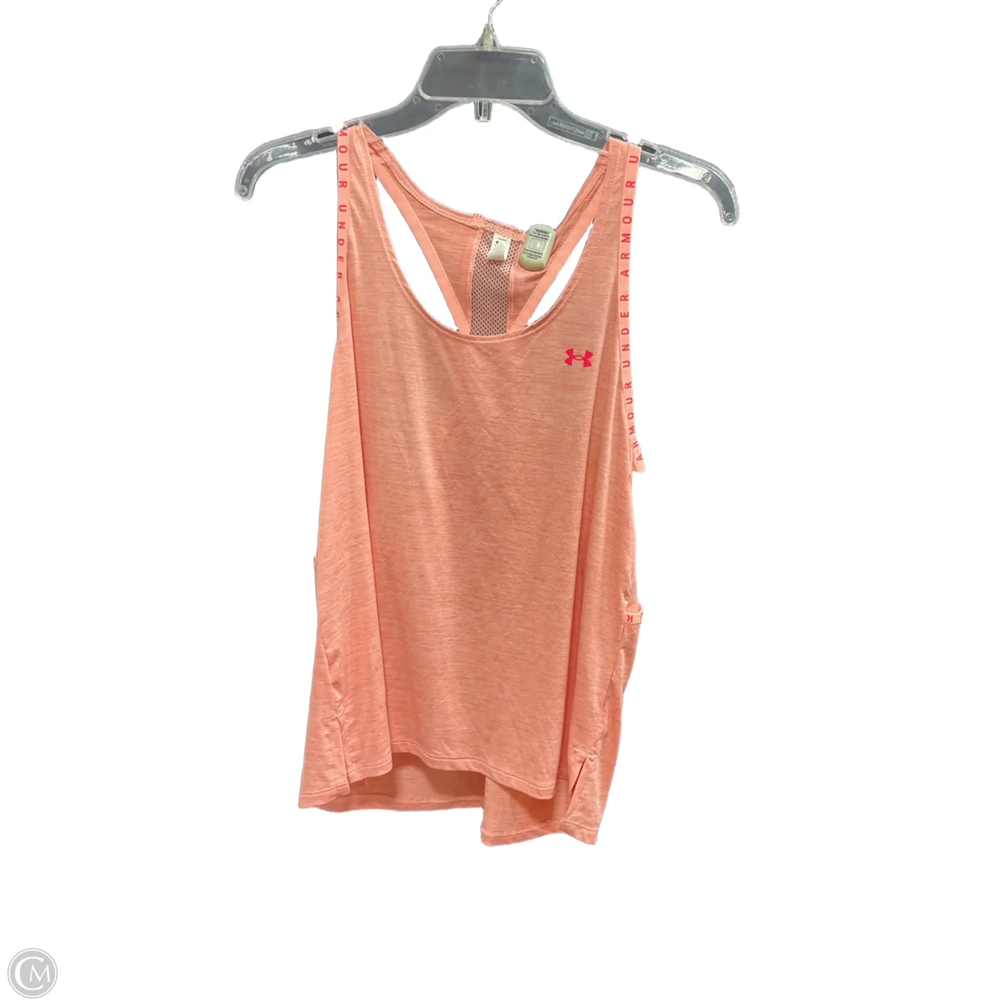 Athletic Tank Top By Under Armour In Orange, Size: M