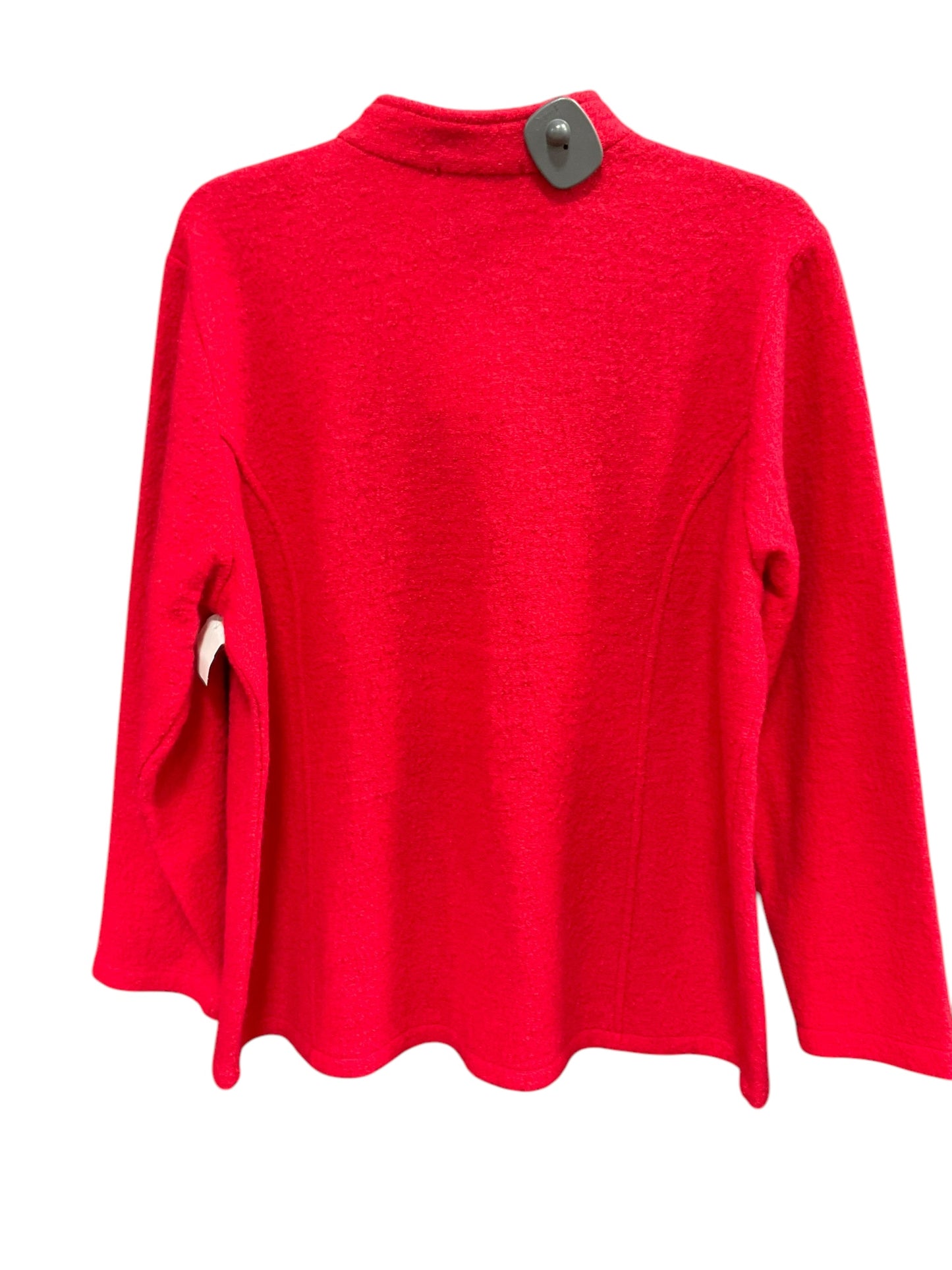 Sweater Cardigan By Appleseeds In Red, Size: Xl