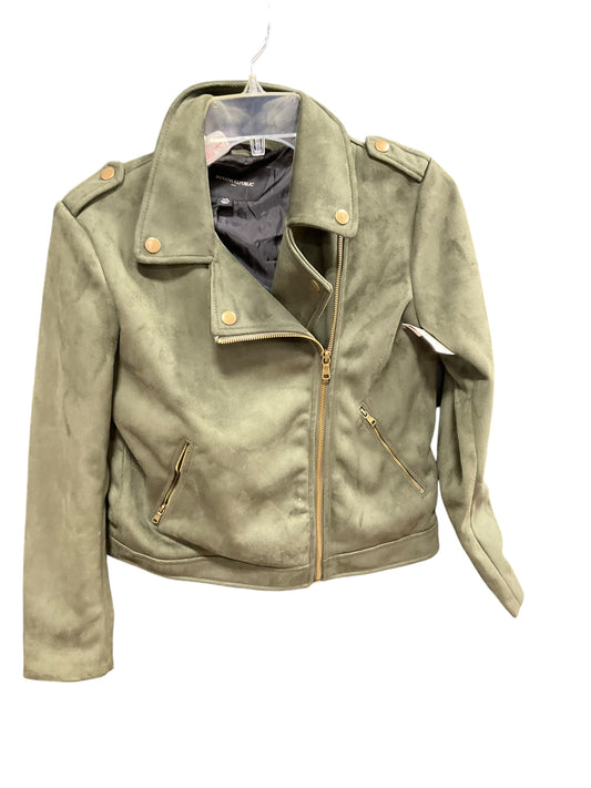 Jacket Moto By Banana Republic In Green, Size: Xs