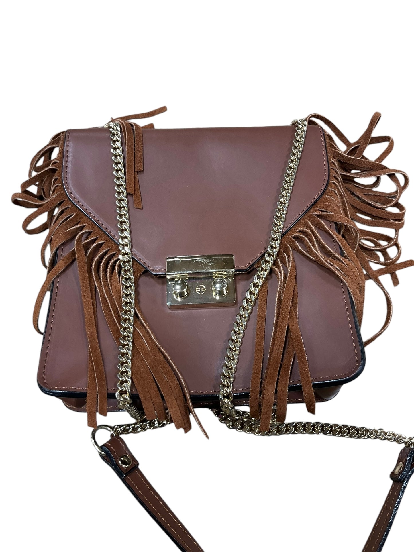 Crossbody Leather By Clothes Mentor, Size: Large