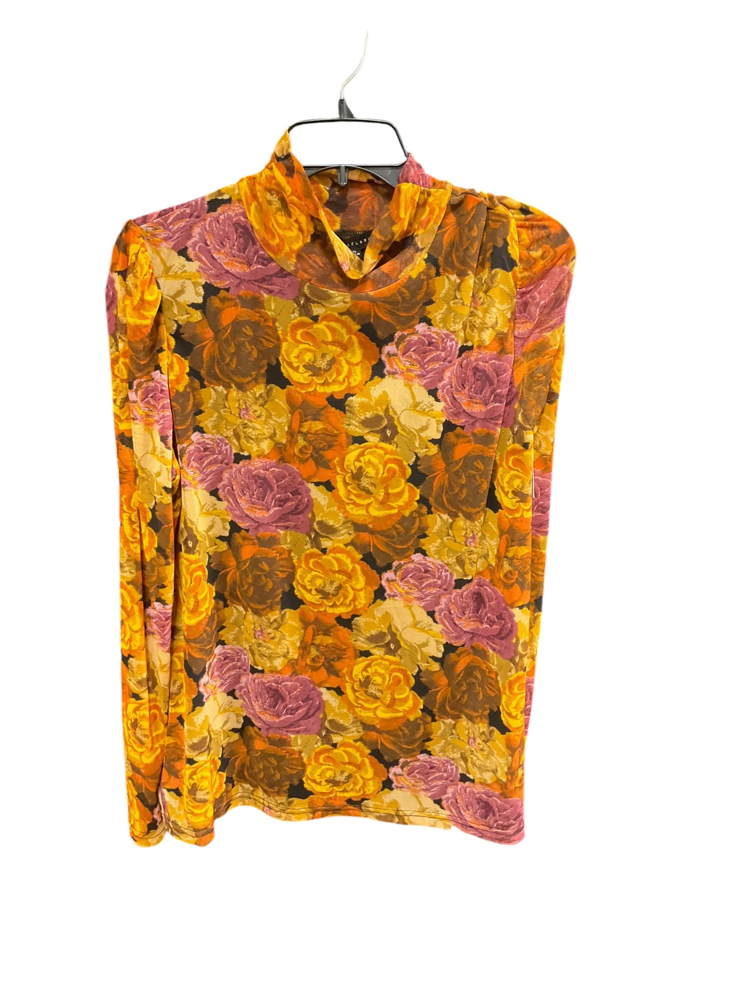 Top Long Sleeve Basic By Jane And Delancey In Floral Print, Size: Xl