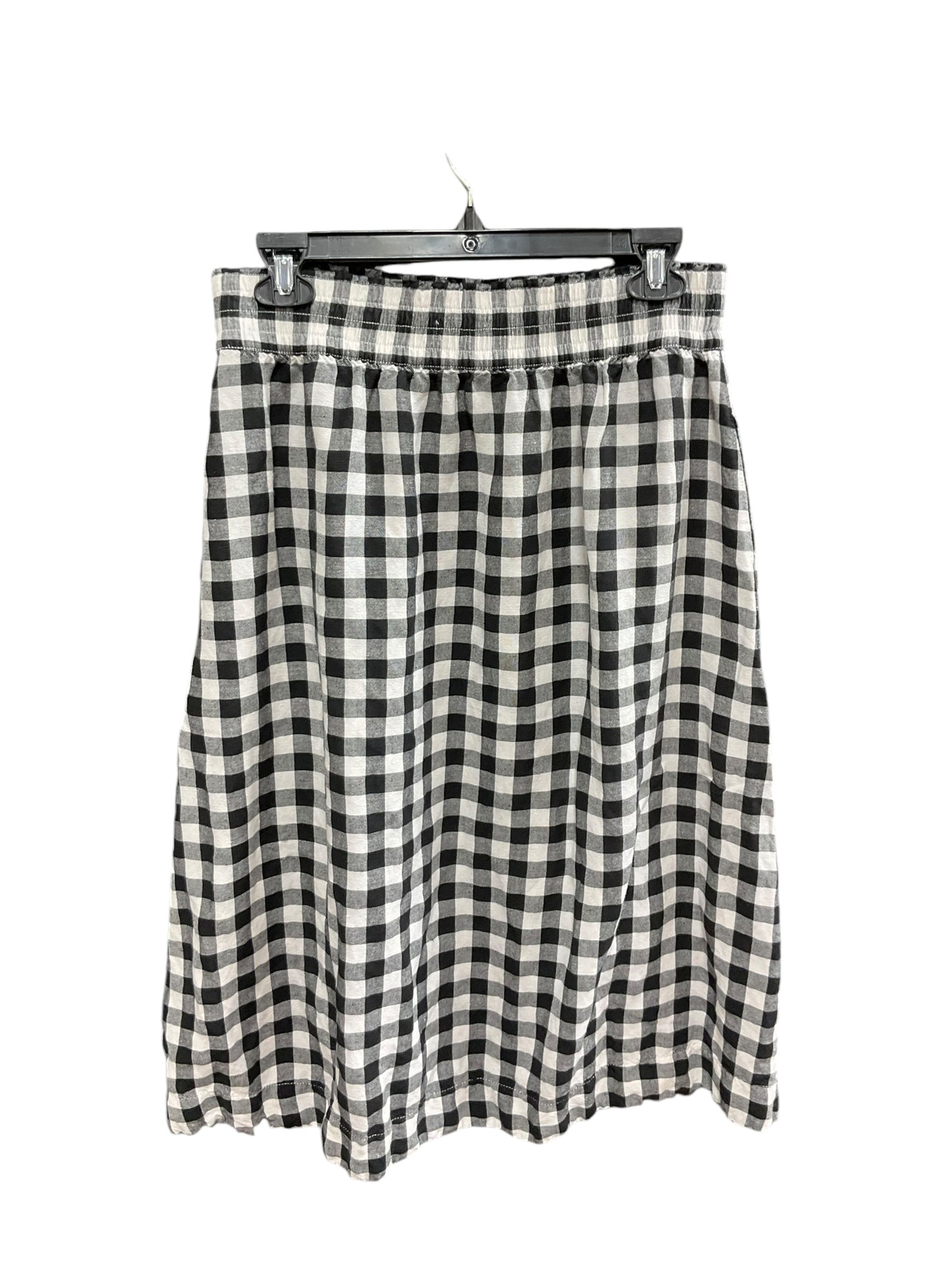 Skirt Mini & Short By Madewell In Checkered Pattern, Size: M