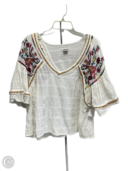 Top Short Sleeve By Pilcro In Floral Print, Size: Xl