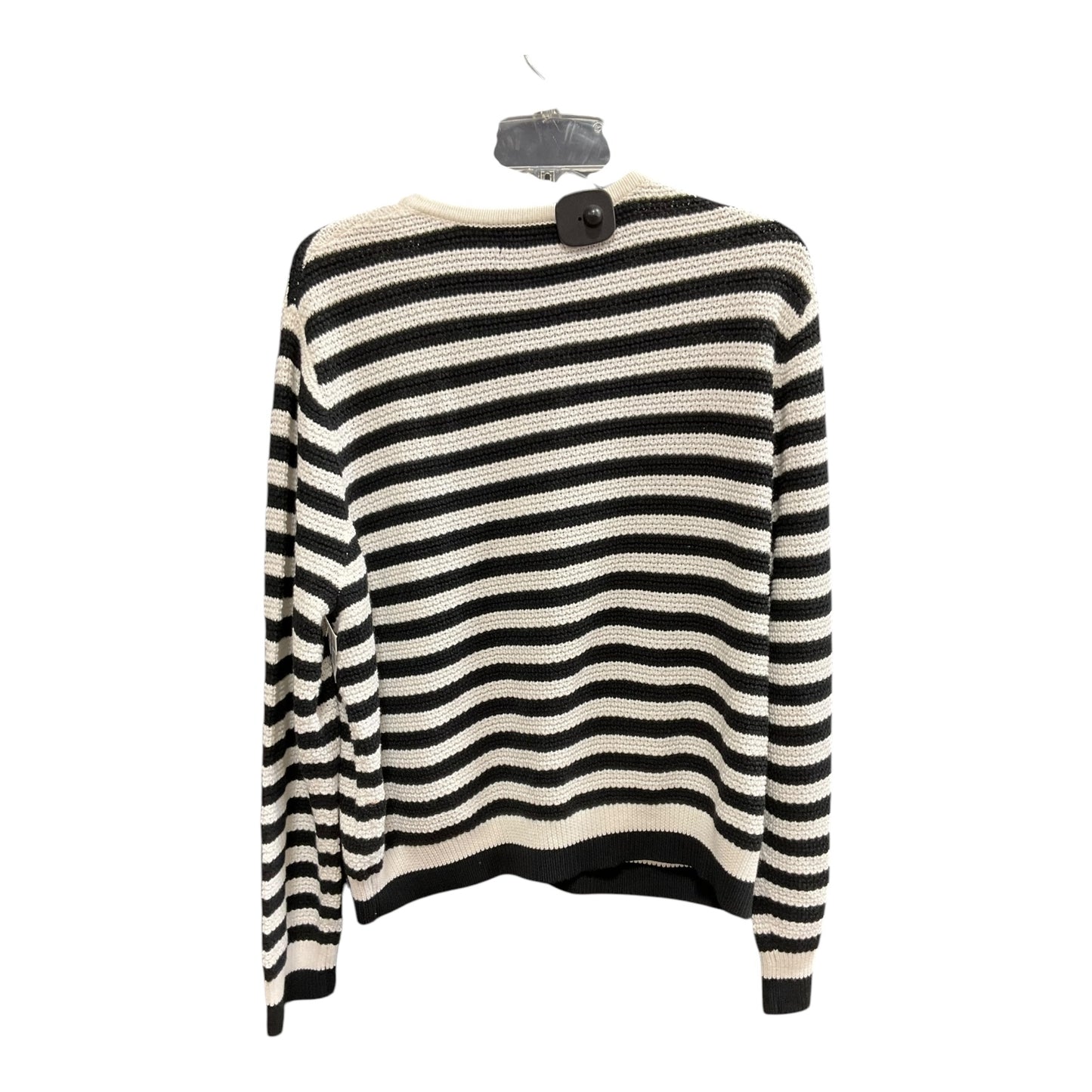 Sweater Cardigan By Clothes Mentor In Striped Pattern, Size: Xl