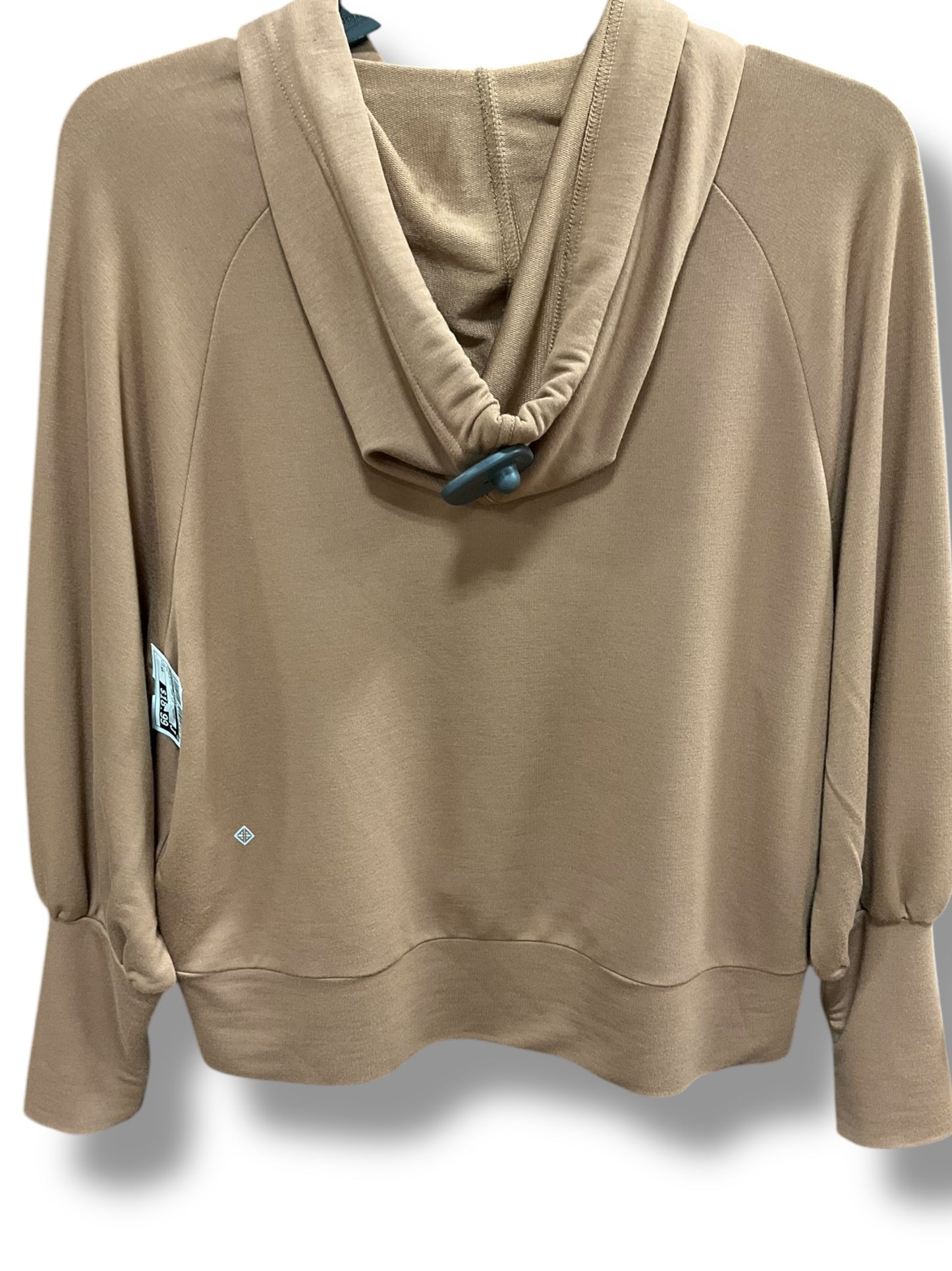 Athletic Top Long Sleeve Hoodie By Antonio Melani In Tan, Size: Xs