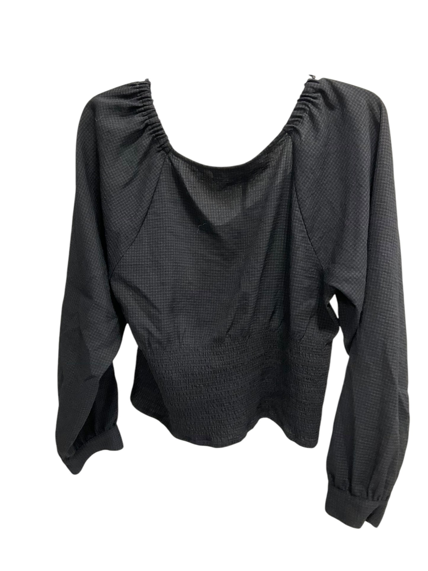 Top Long Sleeve By Madewell In Black, Size: L