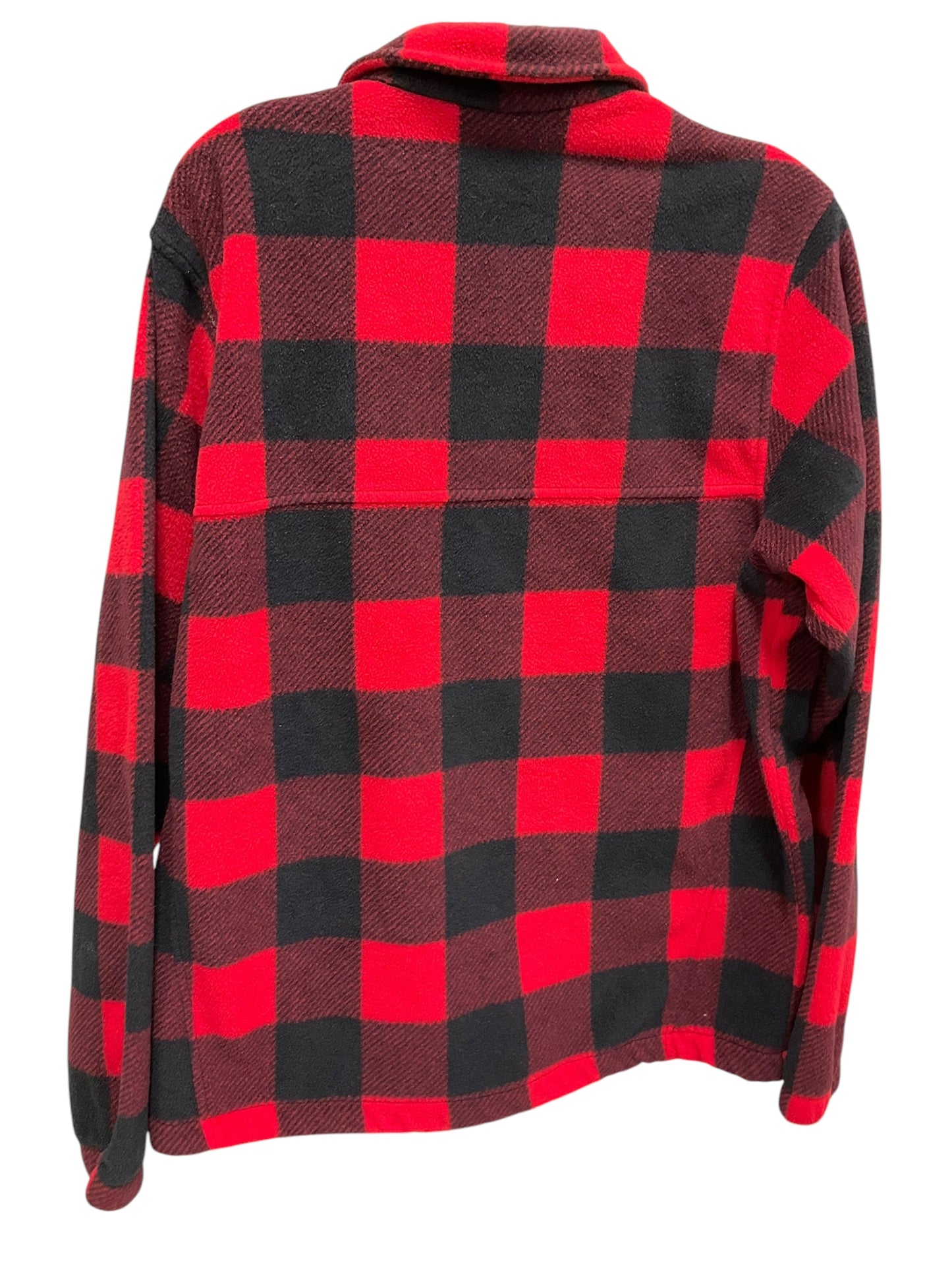 Athletic Jacket By Columbia In Black & Red, Size: M