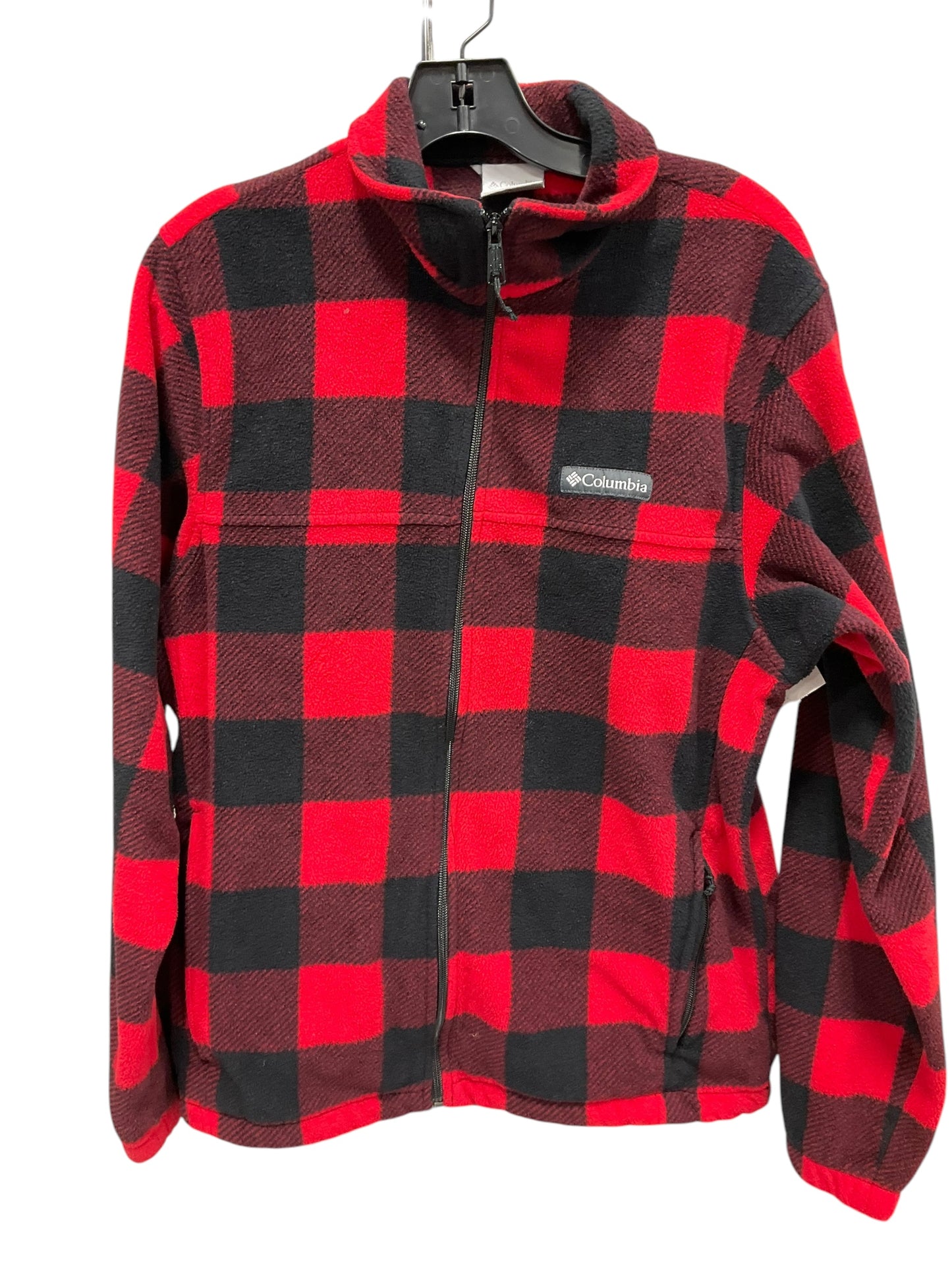 Athletic Jacket By Columbia In Black & Red, Size: M