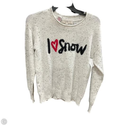 Sweater By Loft In Black & White, Size: Xs