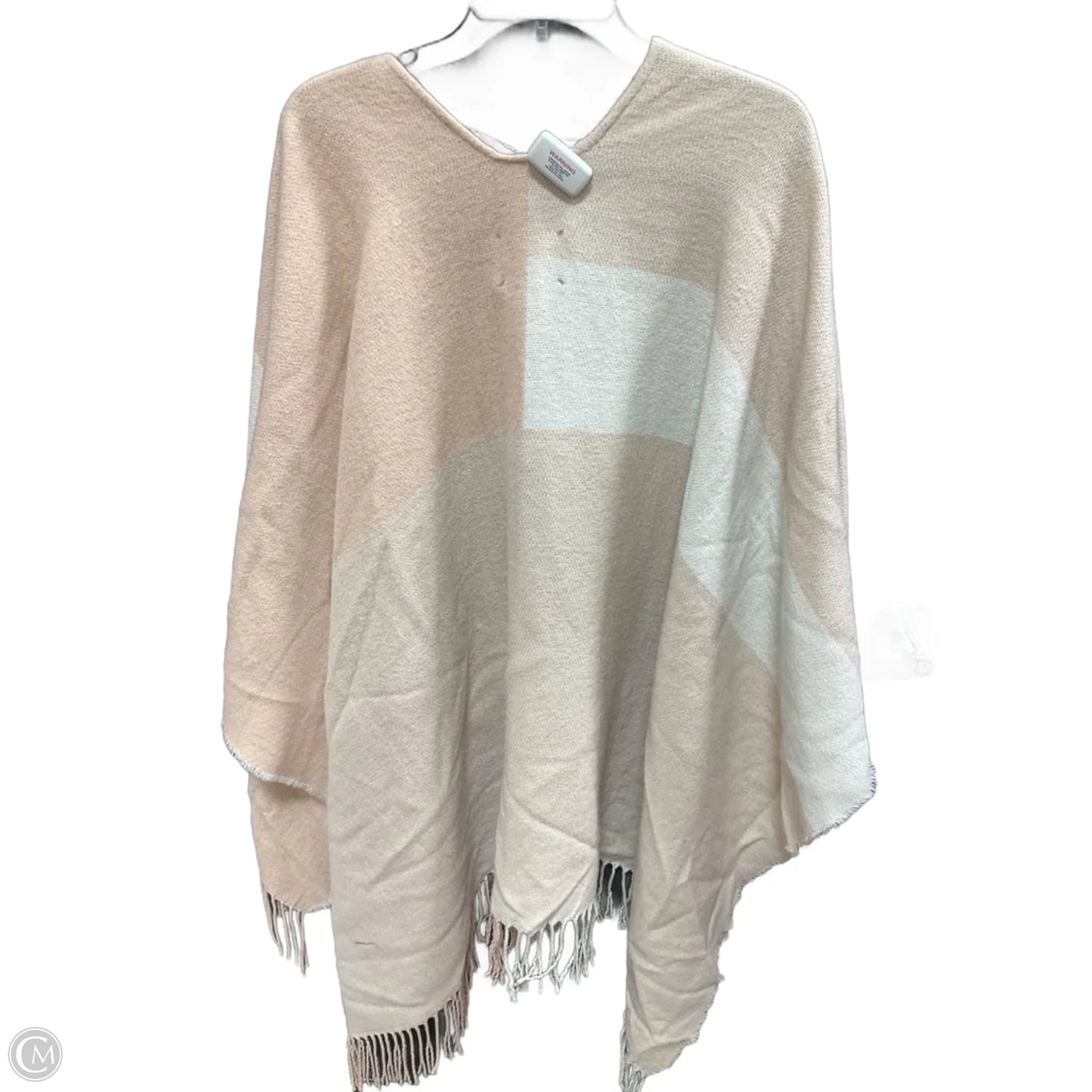 Shawl By Clothes Mentor In Pink & Tan, Size: Osfm