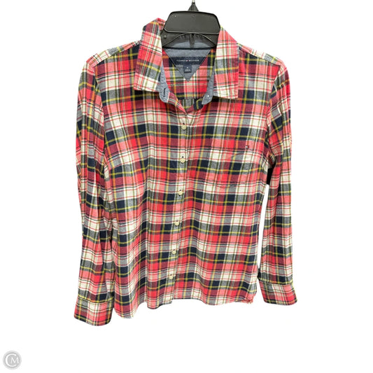 Blouse Long Sleeve By Tommy Hilfiger In Multi-colored, Size: M