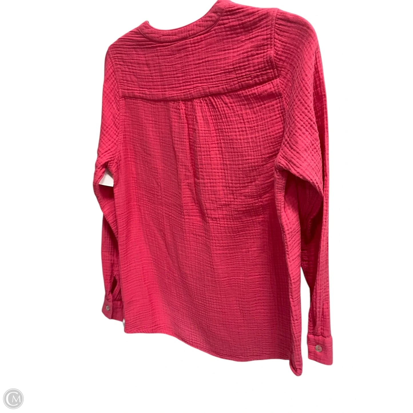 Top Long Sleeve Basic By Clothes Mentor In Pink, Size: M