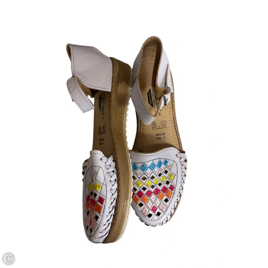Shoes Flats By Clothes Mentor In Multi-colored, Size: 9