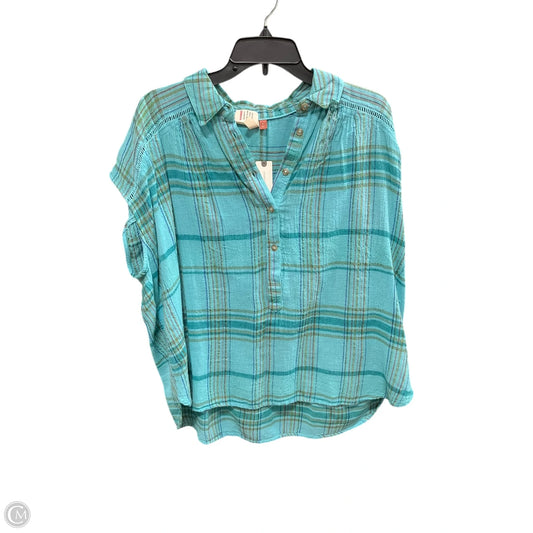 Top Long Sleeve Basic By Pilcro In Green, Size: M