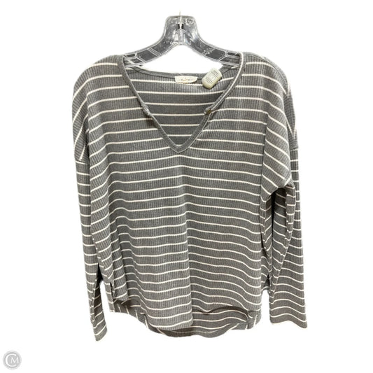 Top Long Sleeve By Cmf In Striped Pattern, Size: S