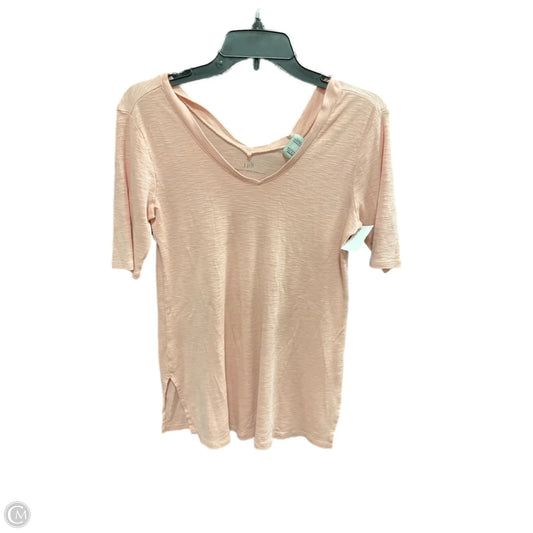 Top Short Sleeve Basic By J. Jill In Peach, Size: Xs