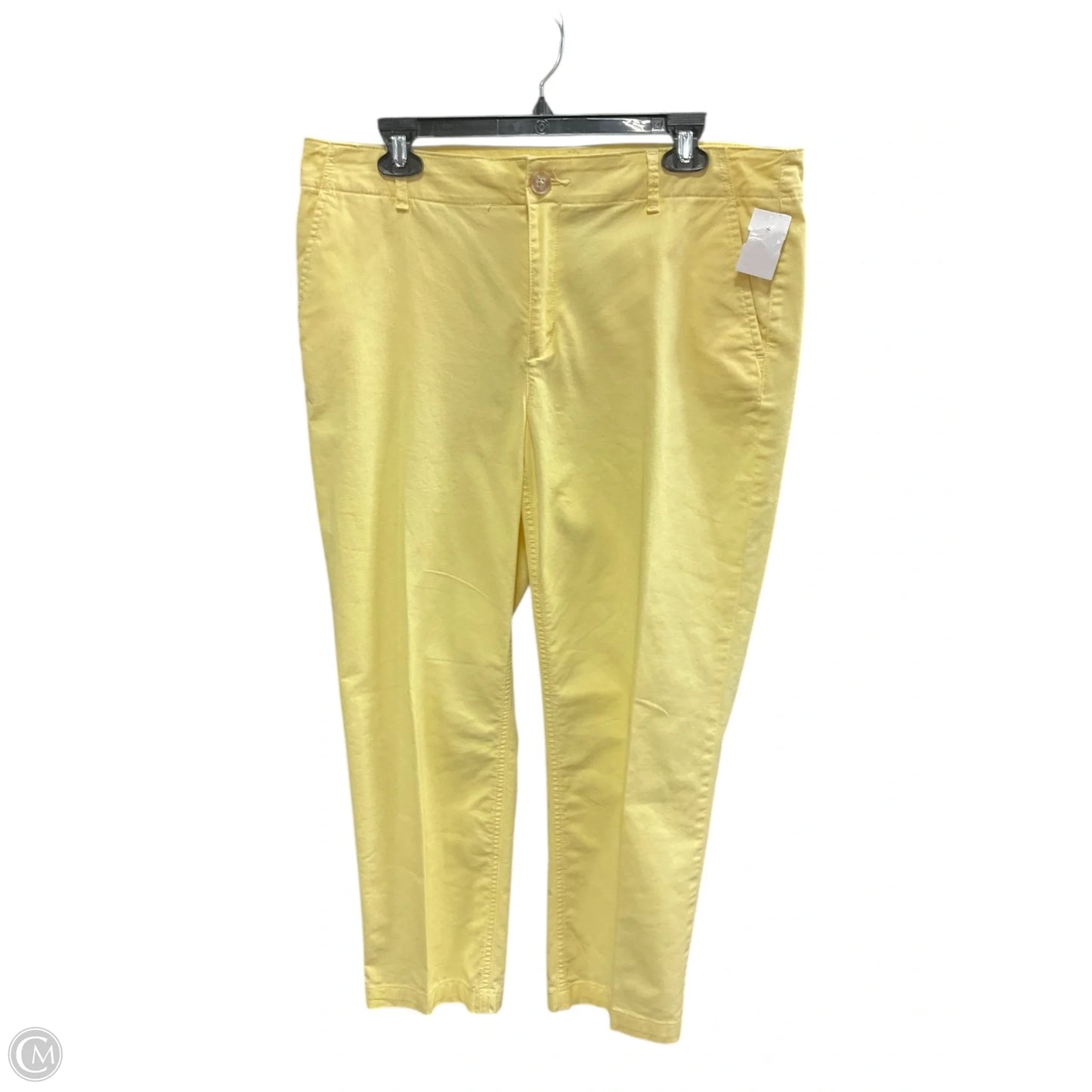 Jeans Skinny By Loft In Yellow, Size: 12