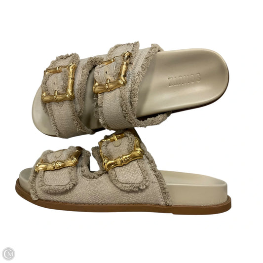 Sandals Flats By Clothes Mentor In Tan, Size: 10