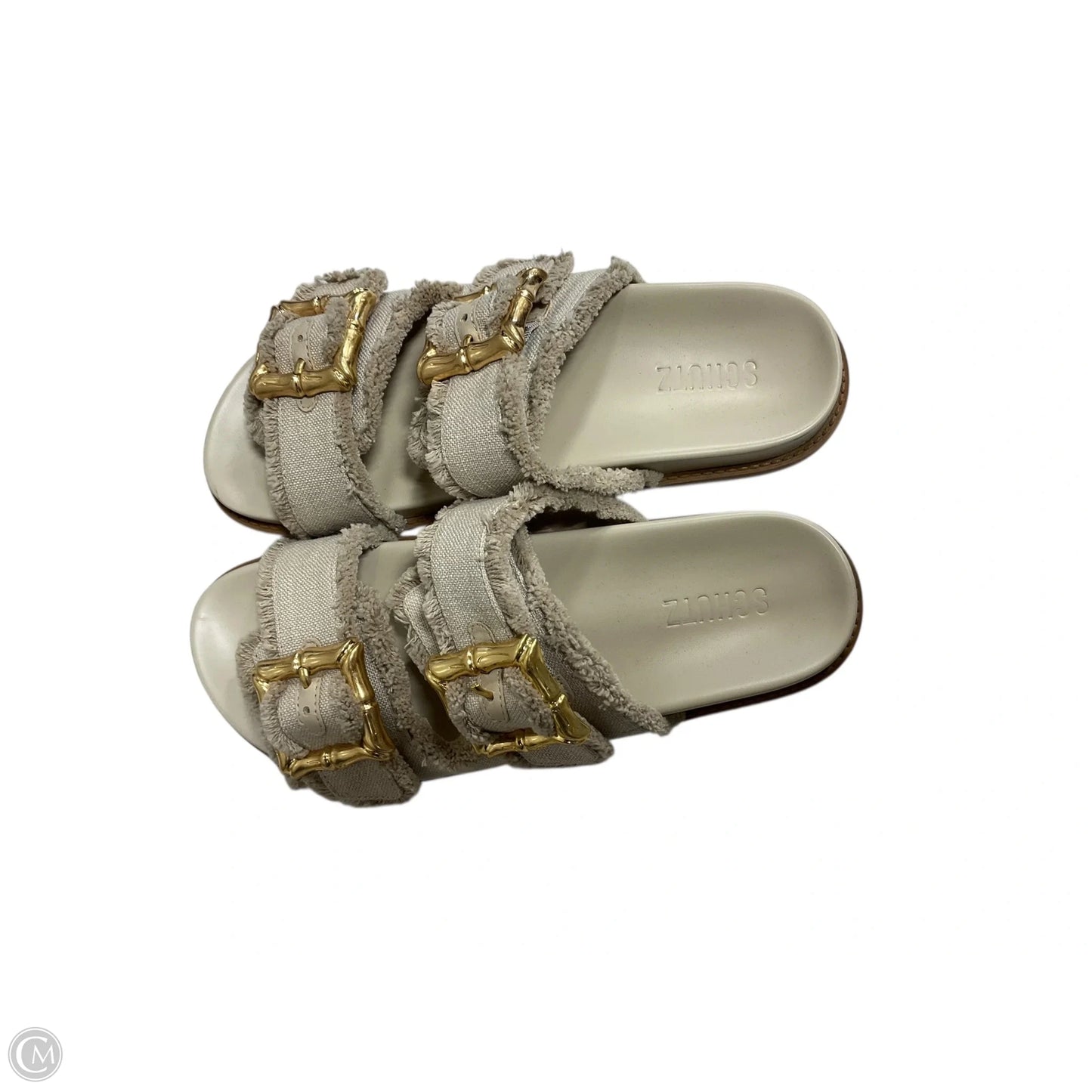 Sandals Flats By Clothes Mentor In Tan, Size: 10