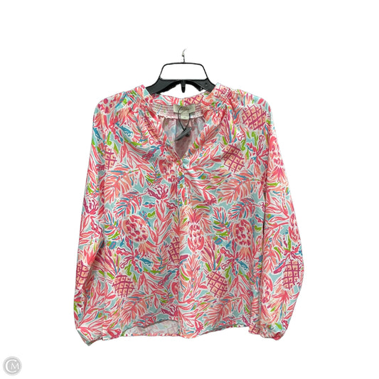 Top Long Sleeve Basic By Charlie Paige In Multi-colored, Size: Sp