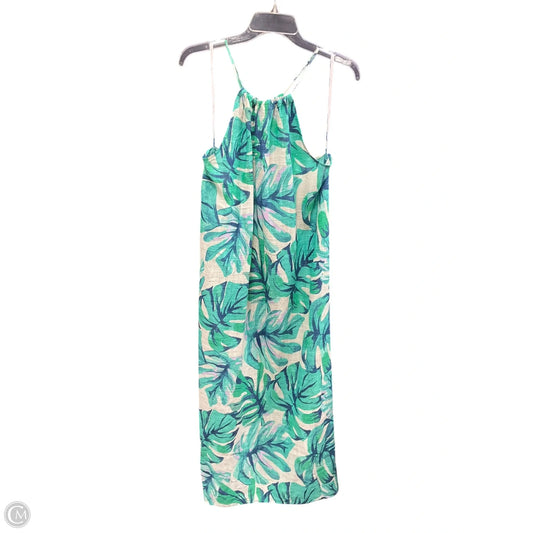 Swimwear Cover-up By Clothes Mentor In Tropical Print, Size: L