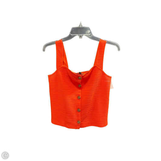 Top Sleeveless Basic By J. Crew In Orange, Size: Xs