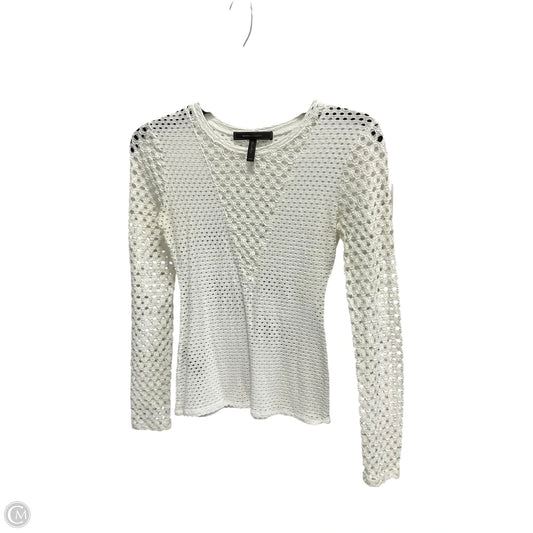 Top Long Sleeve By Bcbgmaxazria In Cream, Size: Xxs