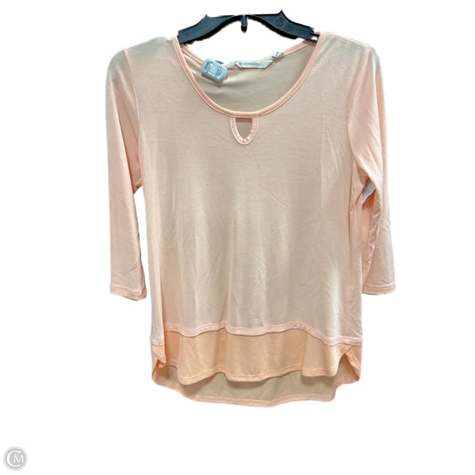 Top 3/4 Sleeve By Soft Surroundings In Orange, Size: Xsp