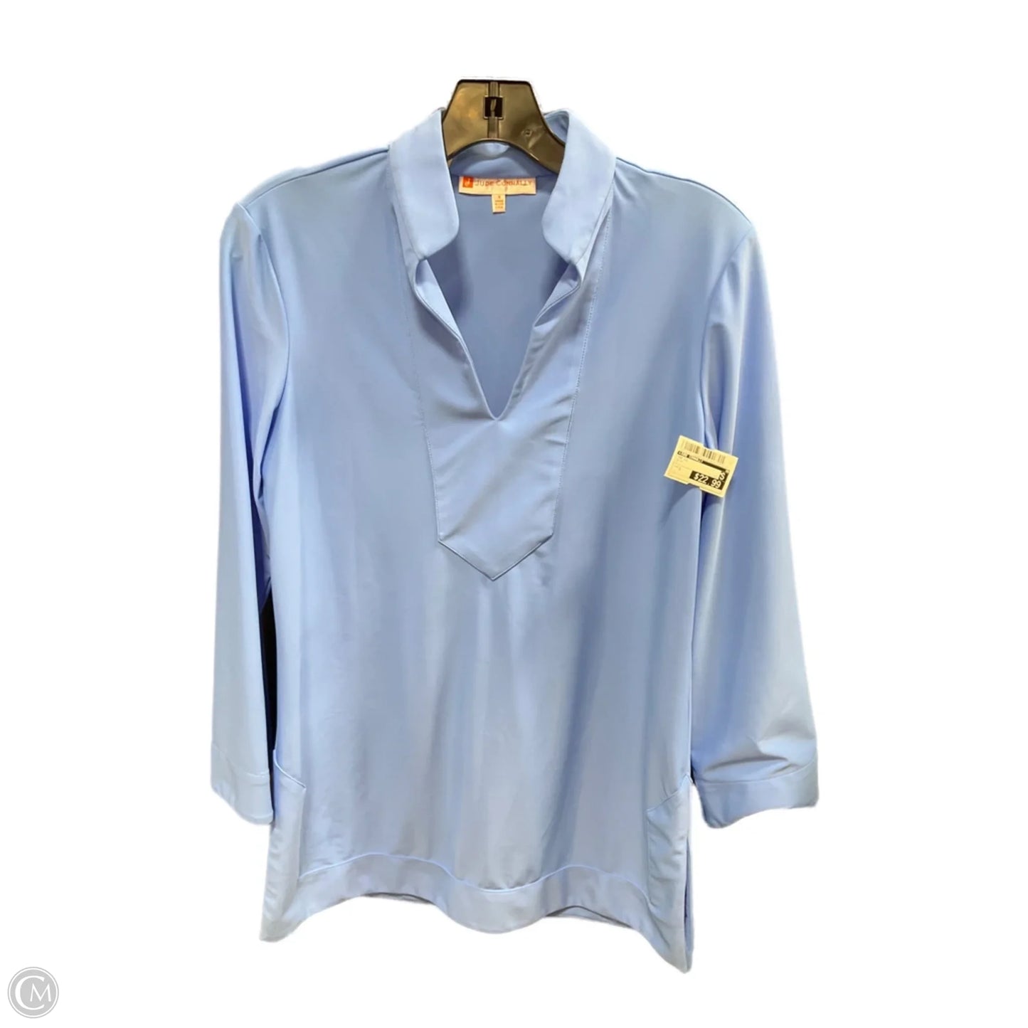 Top Long Sleeve By Jude Connally In Blue, Size: S