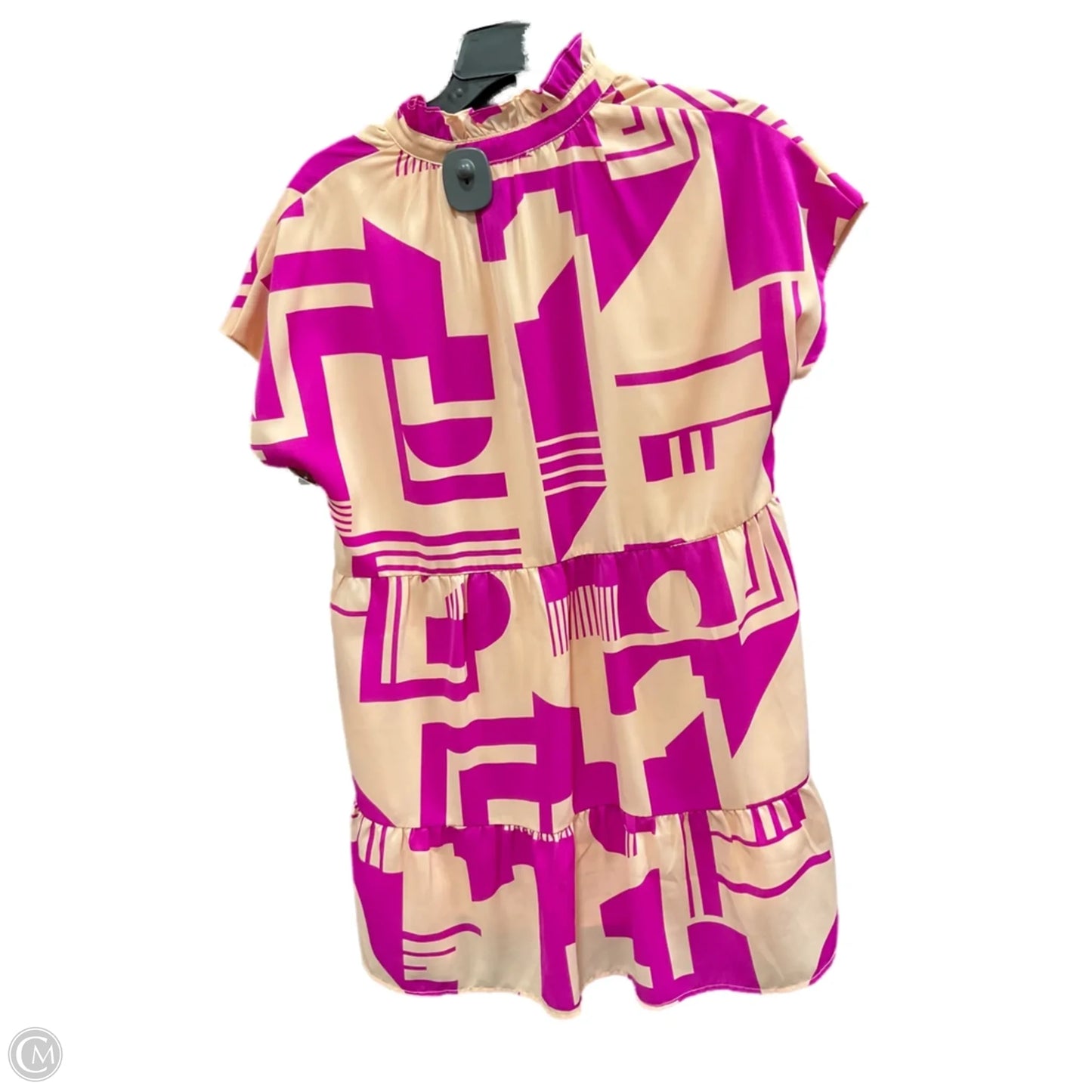 Dress Casual Short By Thml In Pink & Tan, Size: S